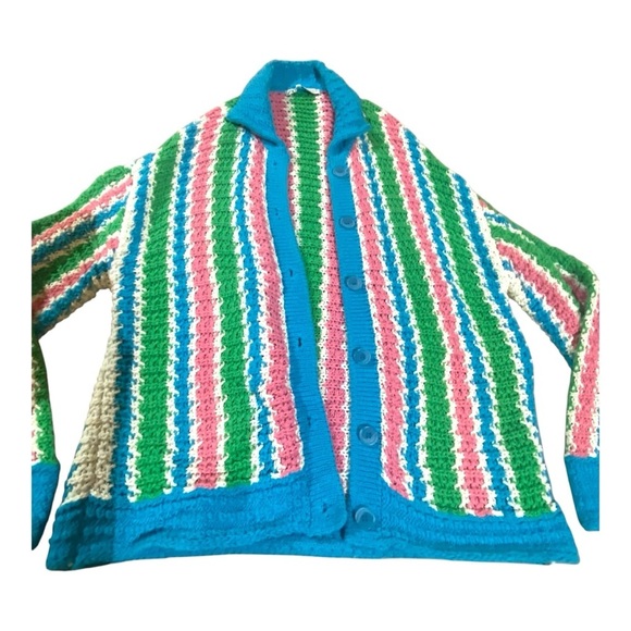 ZARA Bloggers Favorite MATCHING SET Crochet Crop Top & Cardigan Sweater Sz M - Picture 8 of 13